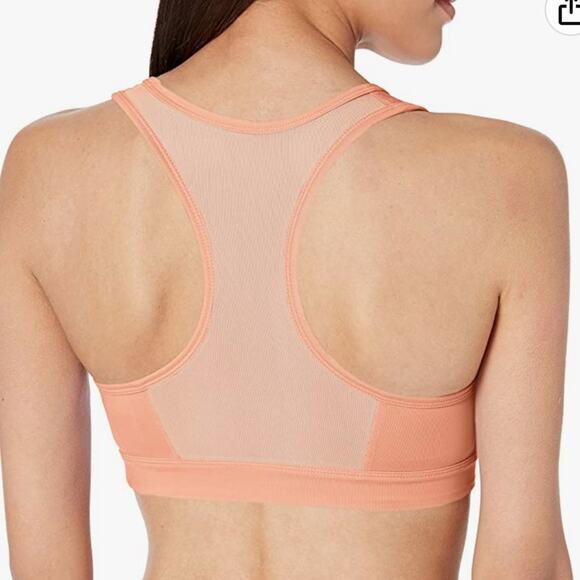 NWT Puma Mid-Impact 4Keeps Sports Bra Peach Racerback Non Padded Womens S - Picture 2 of 3